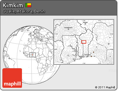 Blank Location Map of Kimkim