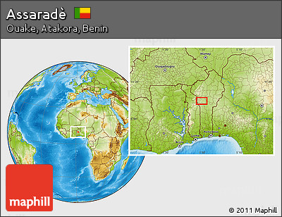 Physical Location Map of Assaradè