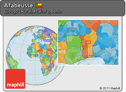Political Location Map of Afabeusse