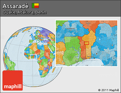 Political Location Map of Assaradè