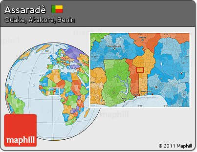 Political Location Map of Assaradè