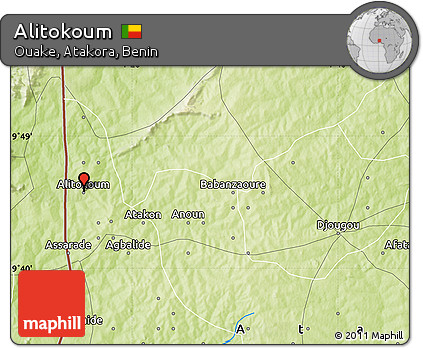Physical Map of Alitokoum