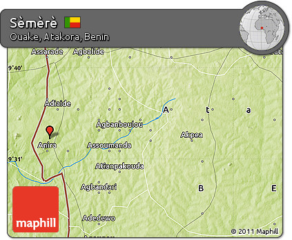 Physical Map of Sèmèrè
