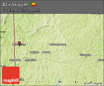 Physical Map of Alitokoum