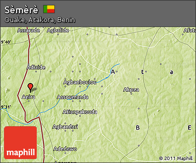 Physical Map of Sèmèrè