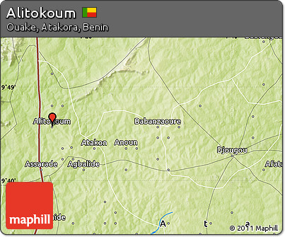 Physical Map of Alitokoum