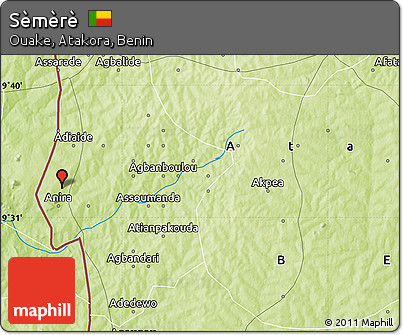 Physical Map of Sèmèrè