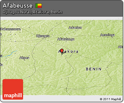 Physical Panoramic Map of Afabeusse