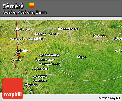 Satellite Panoramic Map of Sèmèrè