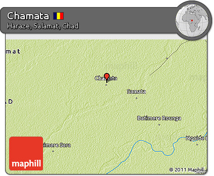 Physical 3D Map of Chamata