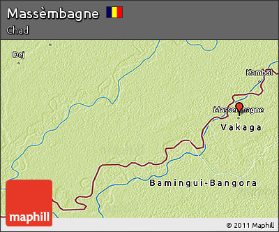 Physical 3D Map of Massèmbagne