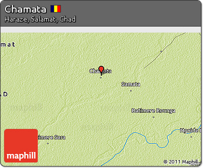 Physical 3D Map of Chamata
