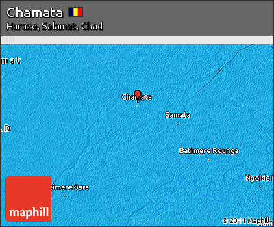 Political 3D Map of Chamata