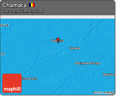 Political 3D Map of Chamata