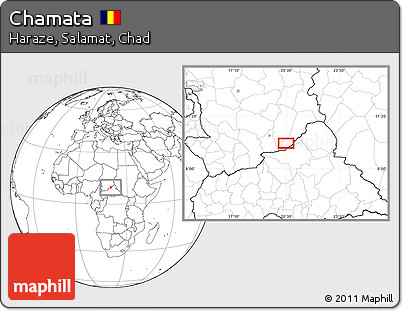 Blank Location Map of Chamata