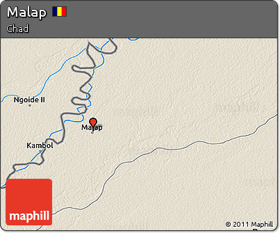 Shaded Relief 3D Map of Malap