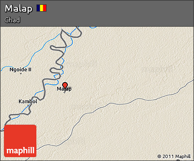 Shaded Relief 3D Map of Malap