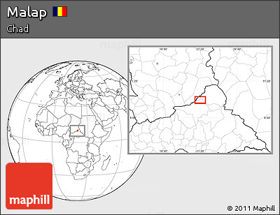 Blank Location Map of Malap