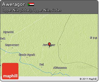Physical 3D Map of Aweragor