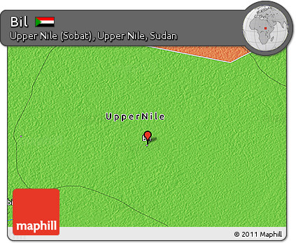 Political 3D Map of Bil