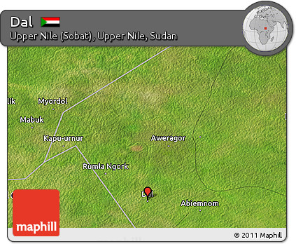 Satellite 3D Map of Dal