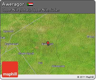 Satellite 3D Map of Aweragor