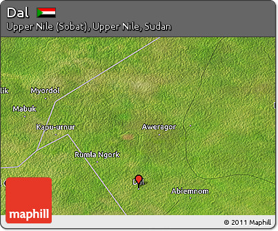 Satellite 3D Map of Dal