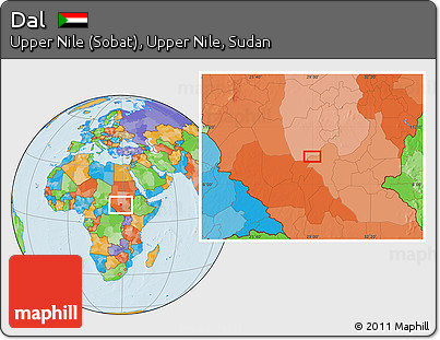 Political Location Map of Dal