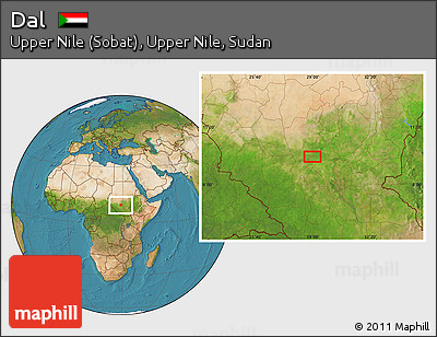 Satellite Location Map of Dal