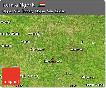 Satellite Map of Rumla Ngork