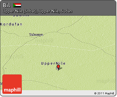 Physical Panoramic Map of Bil