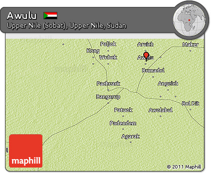 Physical 3D Map of Awulu