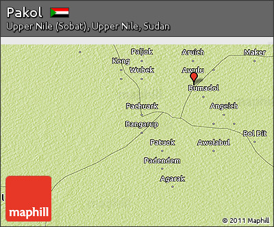 Physical 3D Map of Pakol