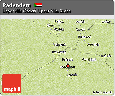 Physical 3D Map of Padendem