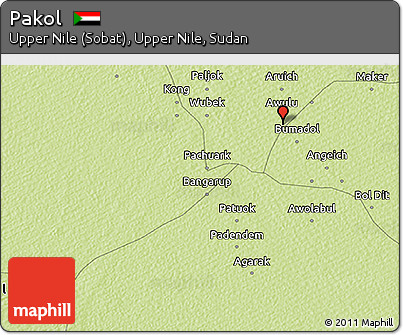Physical 3D Map of Pakol