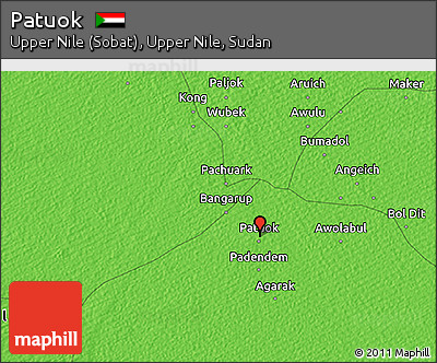 Political 3D Map of Patuok
