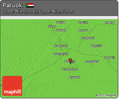 Political 3D Map of Patuok