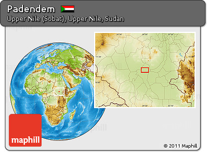 Physical Location Map of Padendem