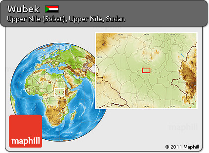 Physical Location Map of Wubek