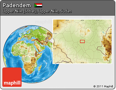Physical Location Map of Padendem