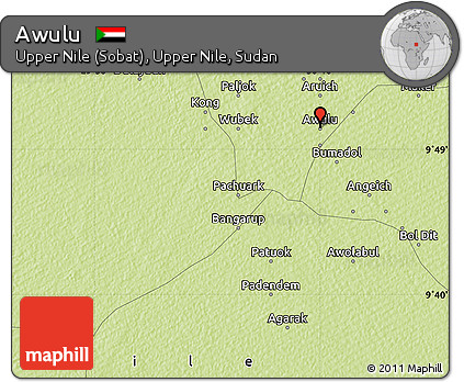 Physical Map of Awulu