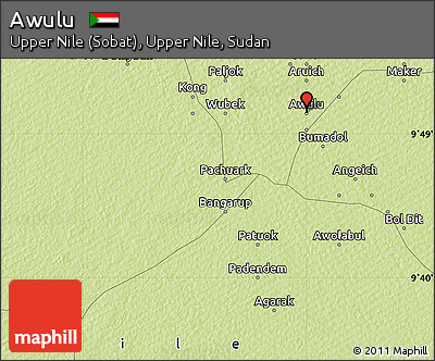 Physical Map of Awulu