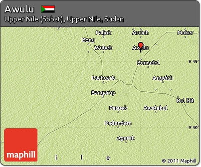 Physical Map of Awulu