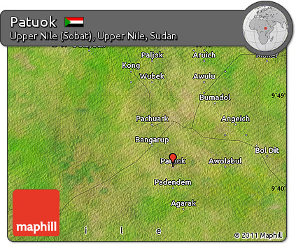 Satellite Map of Patuok
