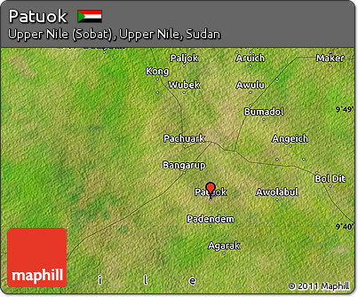 Satellite Map of Patuok
