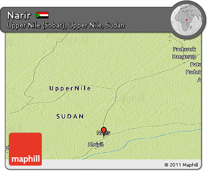Physical Panoramic Map of Narir