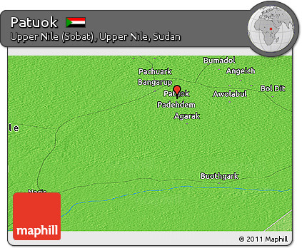Political Panoramic Map of Patuok