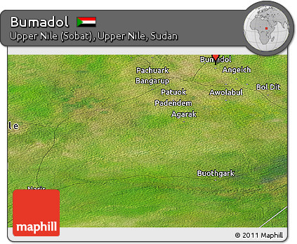 Satellite Panoramic Map of Bumadol
