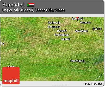 Satellite Panoramic Map of Bumadol