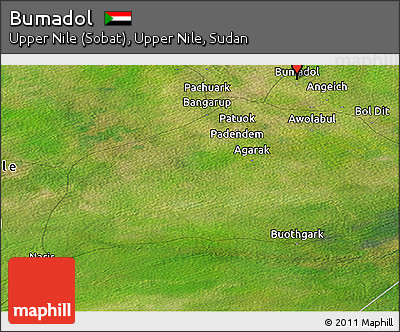 Satellite Panoramic Map of Bumadol